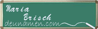 Maria Brisch Visitenkarte